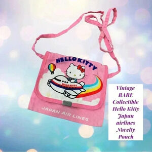 Vintage Hello Kitty Japan air lines RARE 80’s travel pouch